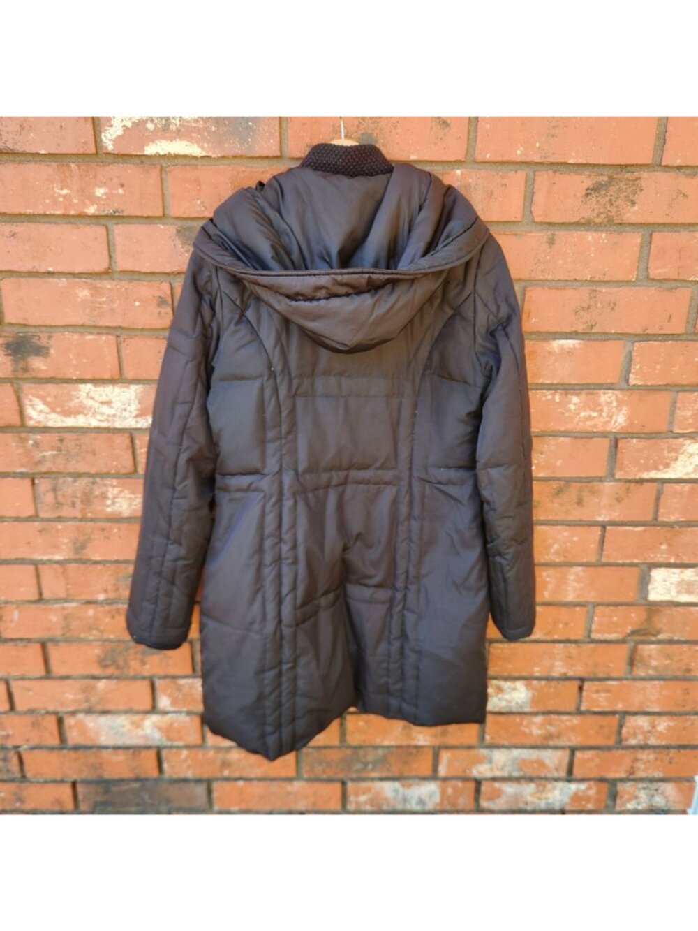 Vince Camuto Women's Black Quilted Hooded Puffer Coat Size Small - Picture 2 of 9